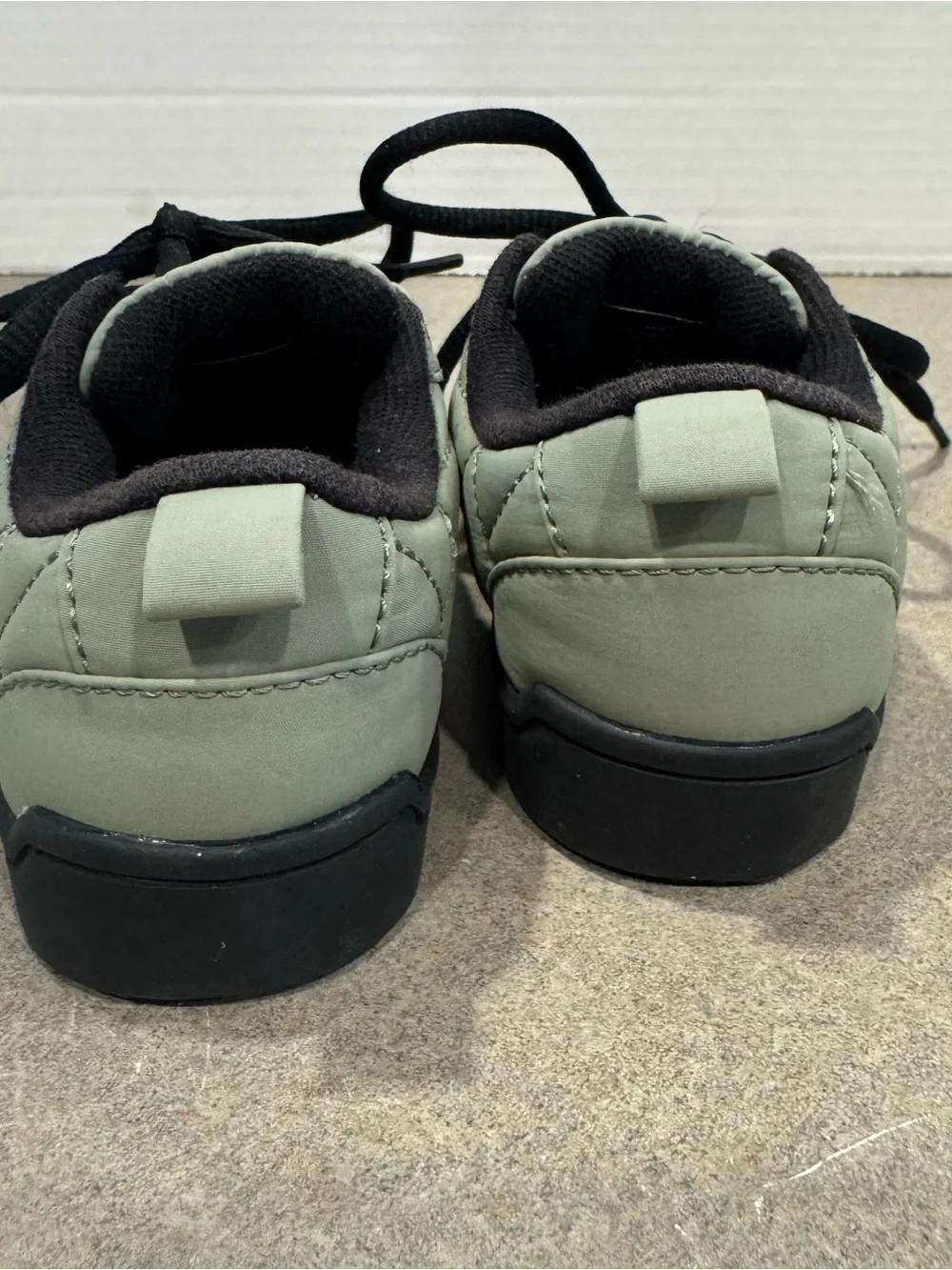 Zara Baby Unisex Quilted Lace-Up Sneakers in Light Olive